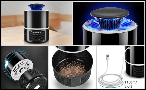 Eco Friendly Electronic LED Mosquito Killer Machine Trap Lamp, Mosquito Killer lamp for Home, USB Powered Electronic Fly Inhaler Mosquito Killer Lamp, Mosquito (Multi Color) 